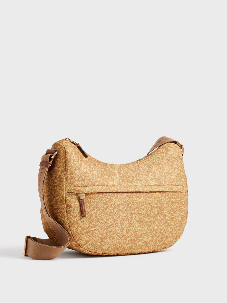 Borsa a tracolla in tessuto Op - B-CLUB LUNA BAG MEDIUM - Borbonese