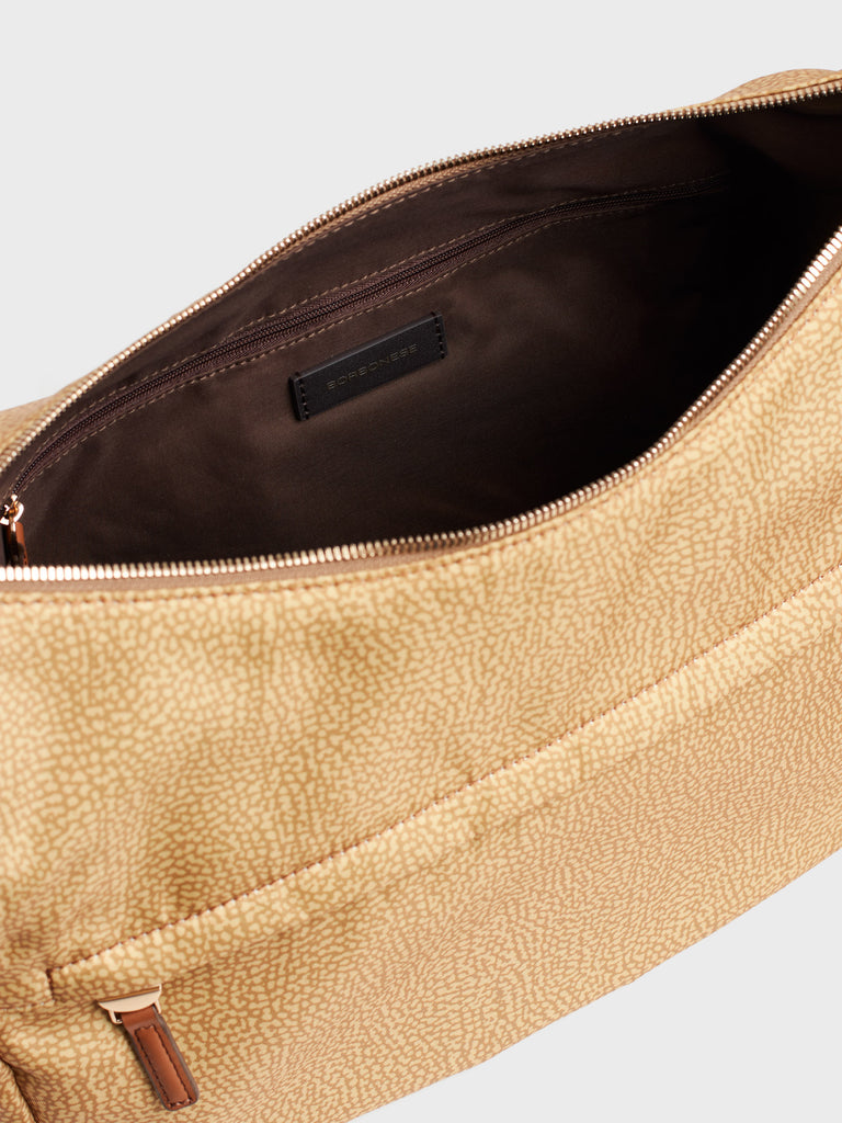 Borsa a tracolla in tessuto Op - B-CLUB LUNA BAG MEDIUM - Borbonese