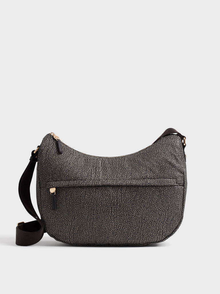 Borsa a tracolla in tessuto Op - B-CLUB LUNA BAG MEDIUM - Borbonese