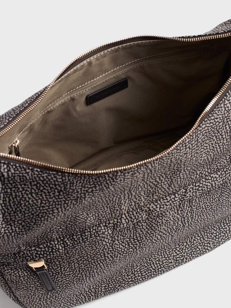 Borsa a tracolla in tessuto Op - B-CLUB LUNA BAG MEDIUM - Borbonese