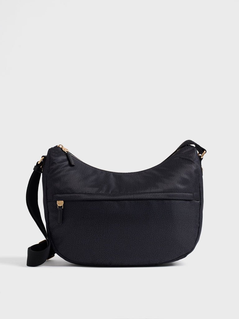 Borsa a tracolla in Tessuto riciclato Op - B-CLUB LUNA BAG MEDIUM - Borbonese