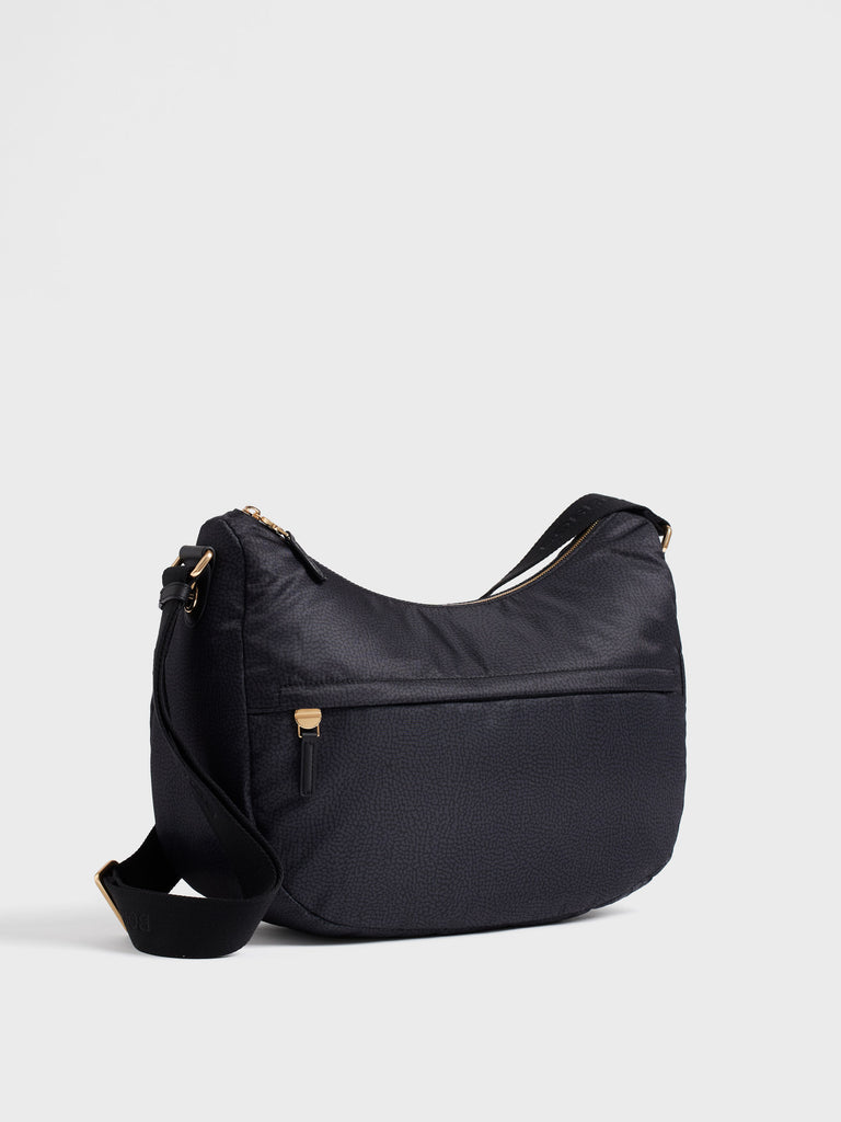 Borsa a tracolla in Tessuto riciclato Op - B-CLUB LUNA BAG MEDIUM - Borbonese