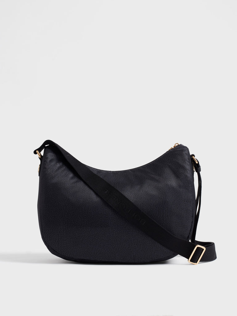 Borsa a tracolla in Tessuto riciclato Op - B-CLUB LUNA BAG MEDIUM - Borbonese