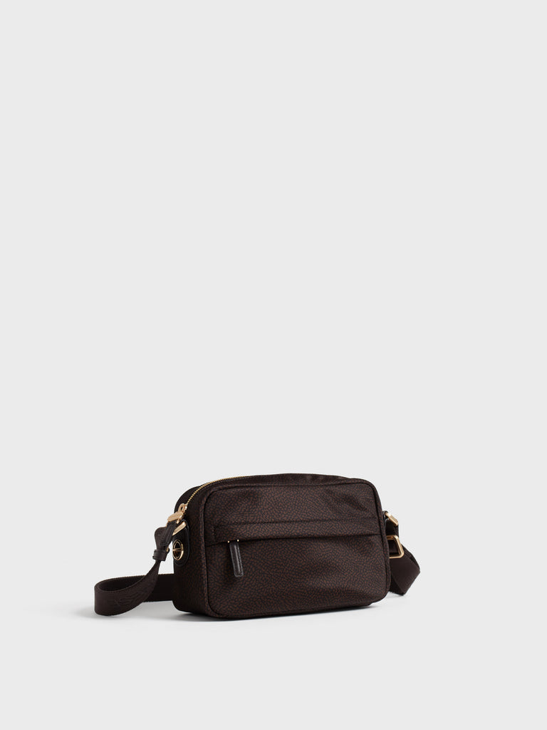 Borsa a tracolla in tessuto Op - B-CLUB CAMERA CASE SMALL - Borbonese