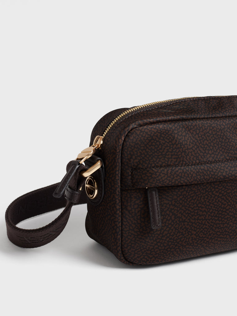 Borsa a tracolla in tessuto Op - B-CLUB CAMERA CASE SMALL - Borbonese
