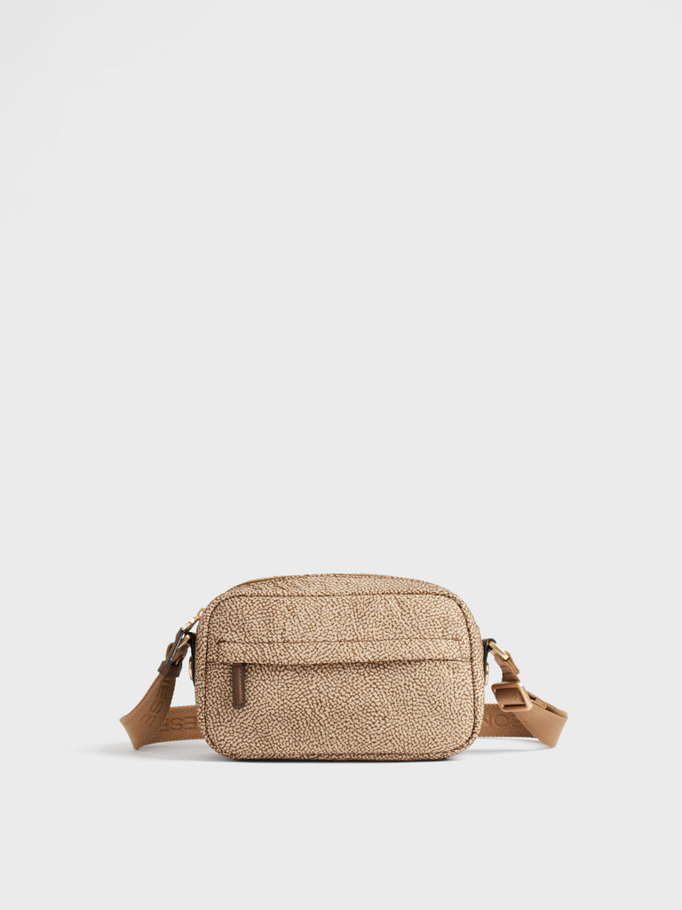 Shoulder bag in fabric Op - B-CLUB CAMERA CASE SMALL - Borbonese
