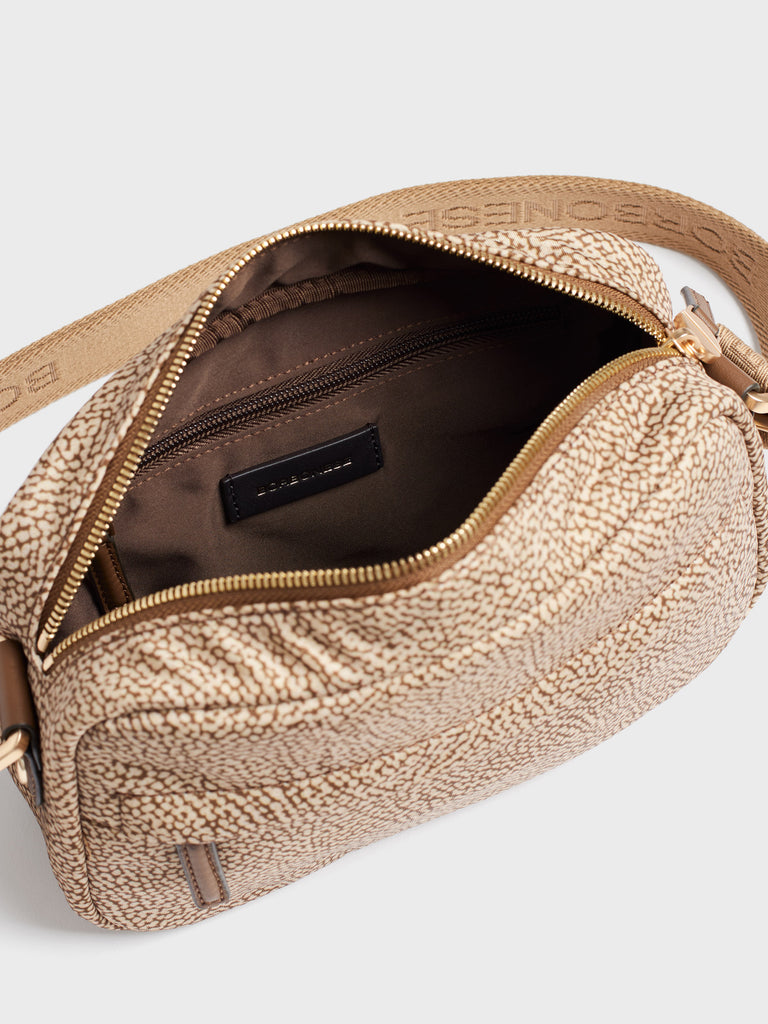 Shoulder bag in fabric Op - B-CLUB CAMERA CASE SMALL - Borbonese