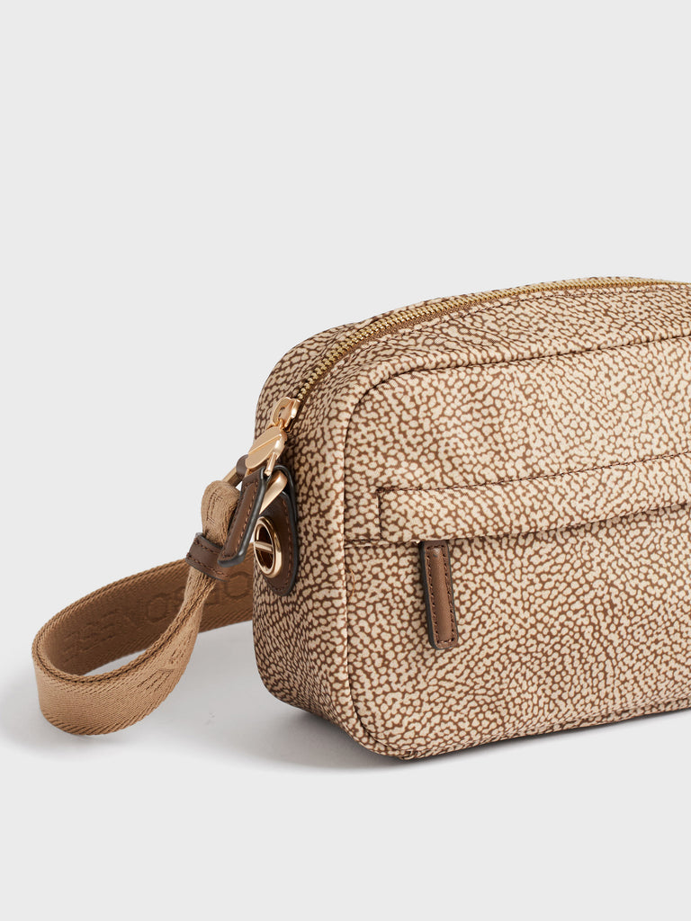 Shoulder bag in fabric Op - B-CLUB CAMERA CASE SMALL - Borbonese