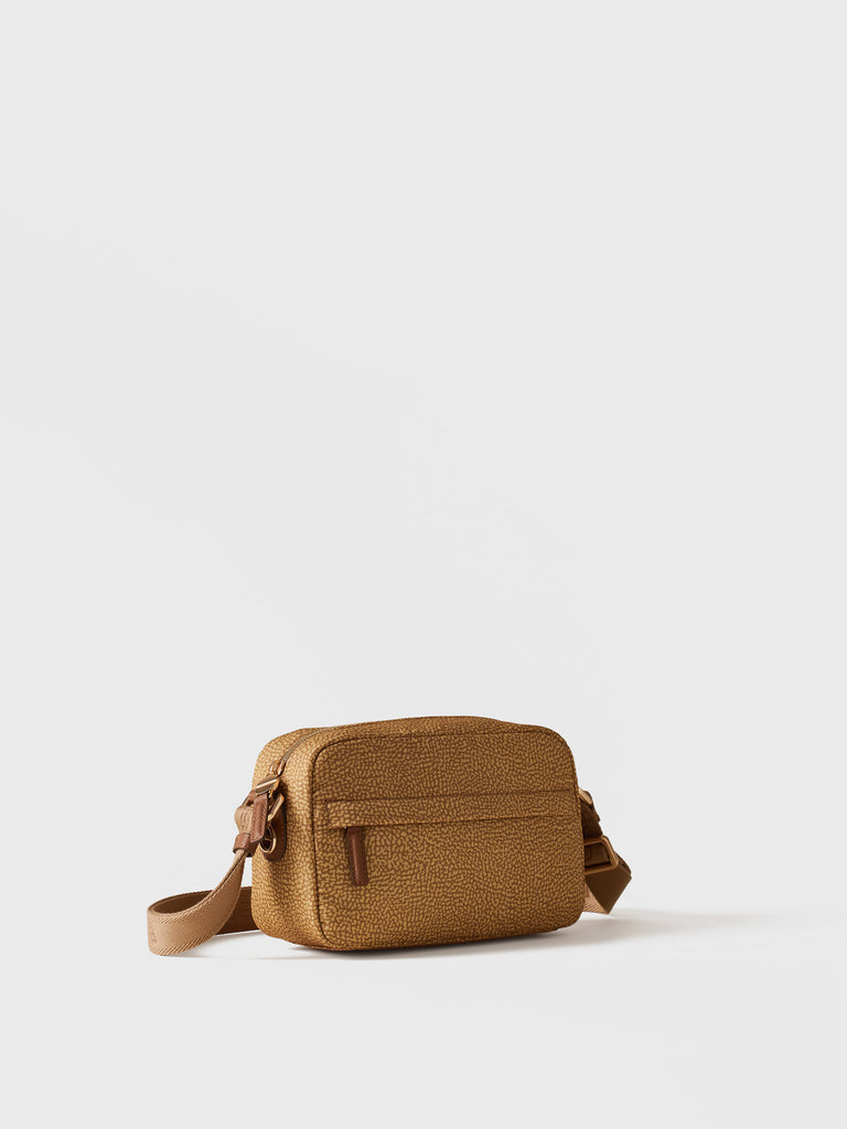 Borsa a tracolla in tessuto Op - B-CLUB CAMERA CASE SMALL - Borbonese