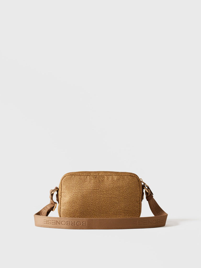 Borsa a tracolla in tessuto Op - B-CLUB CAMERA CASE SMALL - Borbonese