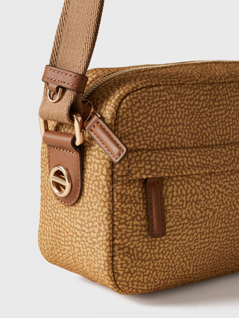 Borsa a tracolla in tessuto Op - B-CLUB CAMERA CASE SMALL - Borbonese