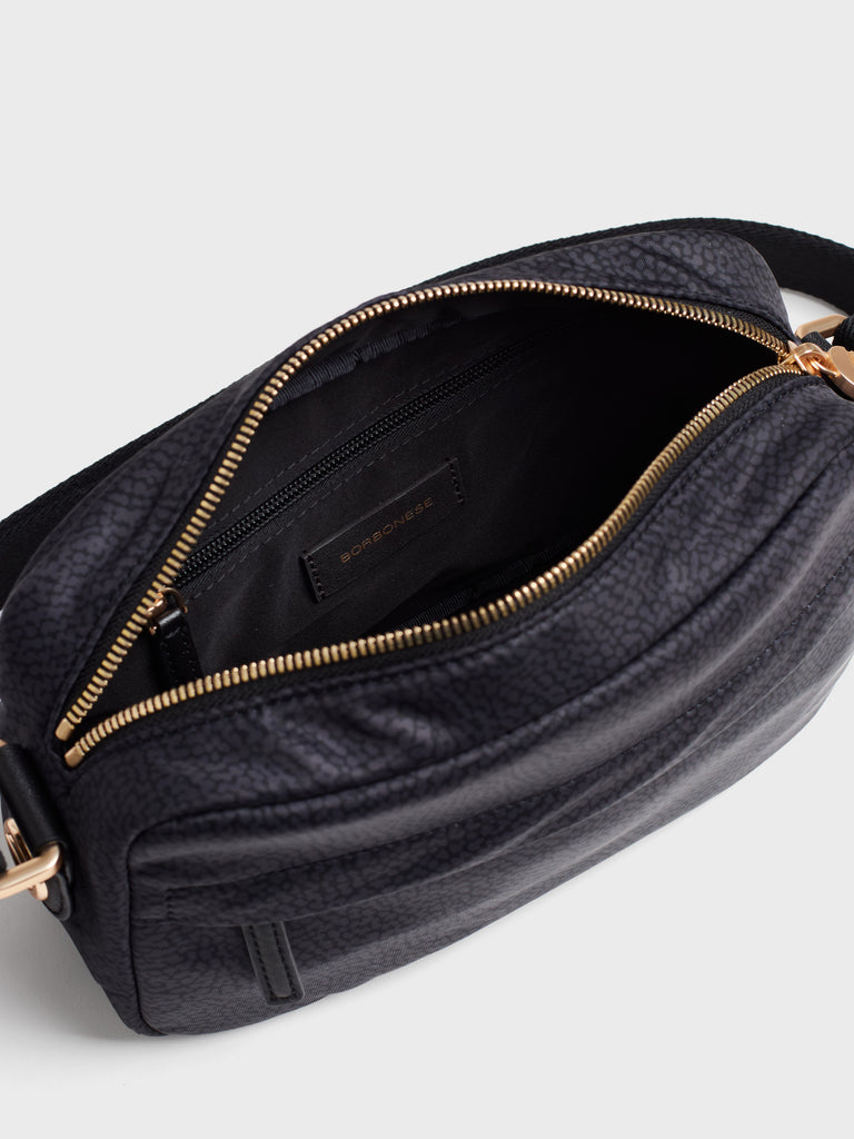 Borsa a tracolla in tessuto Op - B-CLUB CAMERA CASE SMALL - Borbonese