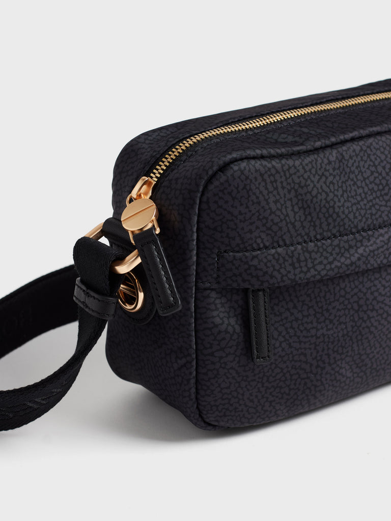 Borsa a tracolla in tessuto Op - B-CLUB CAMERA CASE SMALL - Borbonese