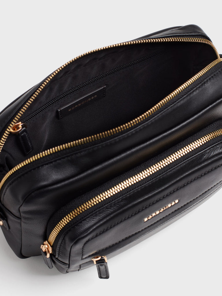 Borsa a tracolla in pelle - B-CLUB CAMERA CASE SMALL - Borbonese