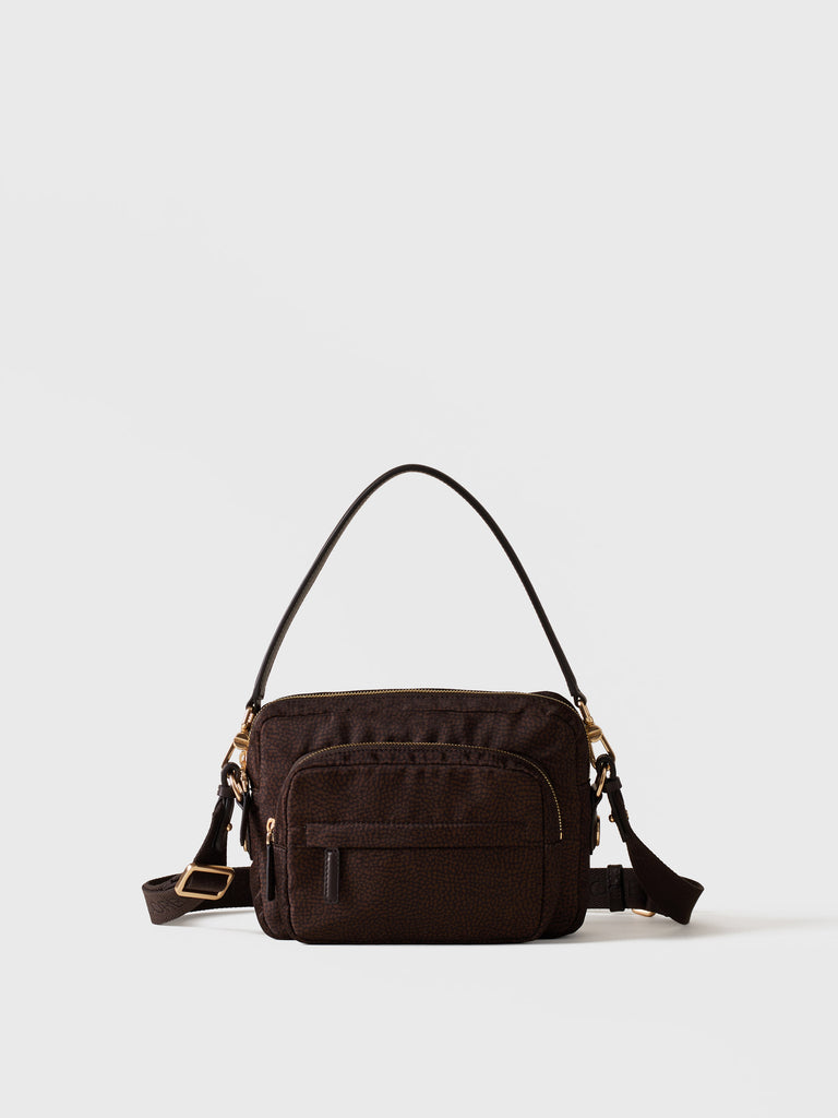 Shoulder bag in fabric Op - B-CLUB CAMERA CASE SMALL - Borbonese