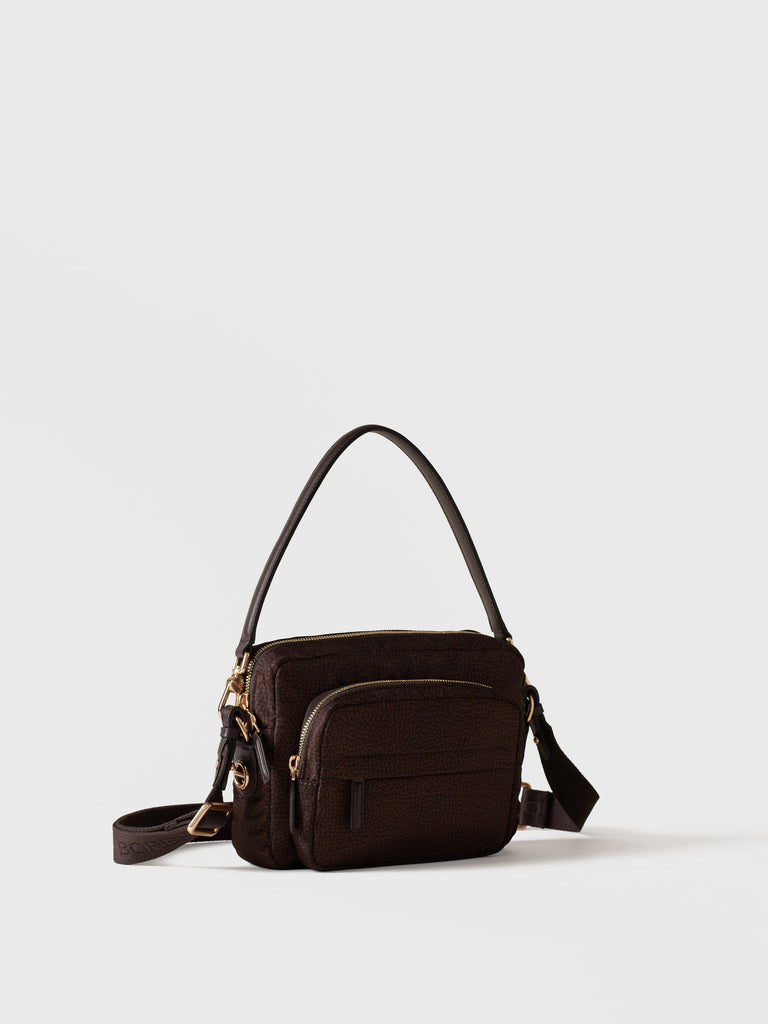 Shoulder bag in fabric Op - B-CLUB CAMERA CASE SMALL - Borbonese