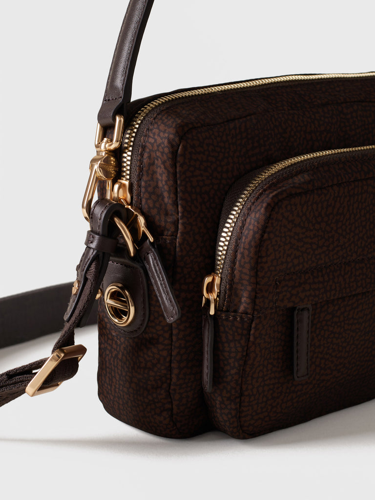 Shoulder bag in fabric Op - B-CLUB CAMERA CASE SMALL - Borbonese