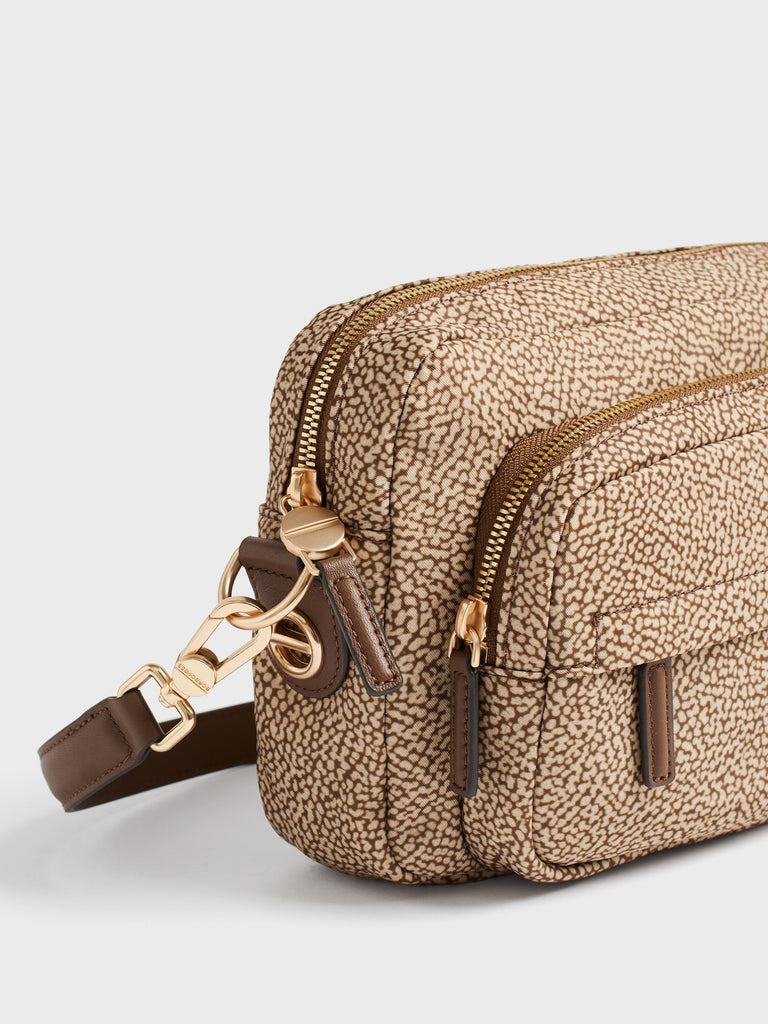 Borsa a tracolla in Tessuto riciclato Op - B-CLUB CAMERA CASE SMALL - Borbonese