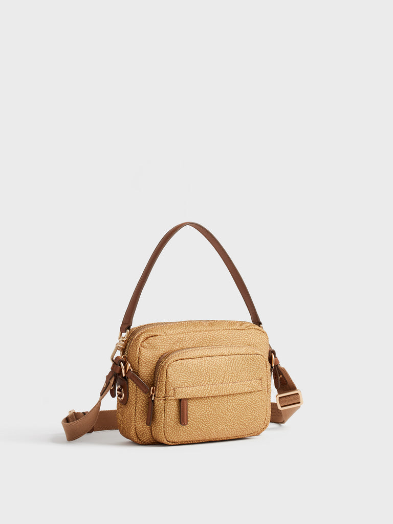Borsa a tracolla in tessuto Op - B-CLUB CAMERA CASE SMALL - Borbonese