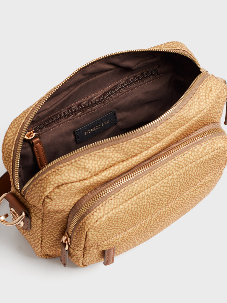 Borsa a tracolla in tessuto Op - B-CLUB CAMERA CASE SMALL - Borbonese