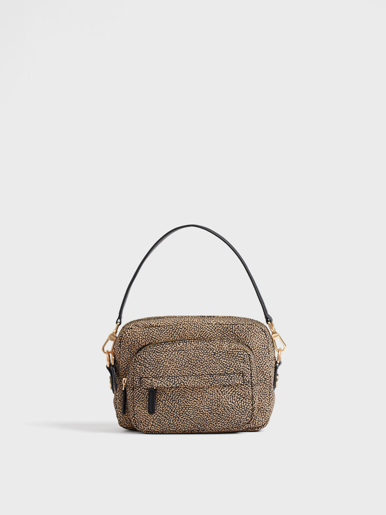 Borsa a tracolla in tessuto Op - B-CLUB CAMERA CASE SMALL - Borbonese