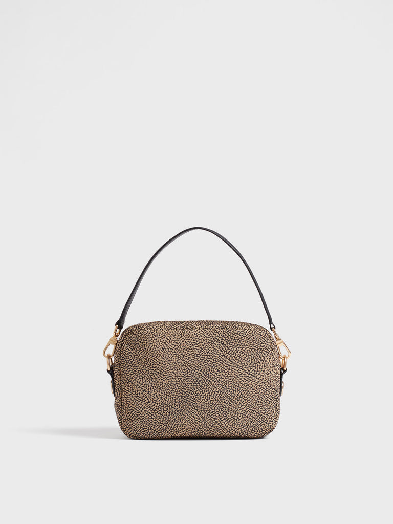 Borsa a tracolla in tessuto Op - B-CLUB CAMERA CASE SMALL - Borbonese