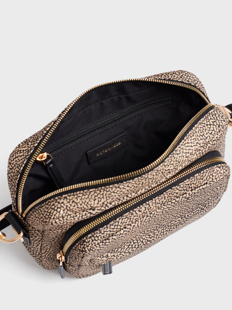 Borsa a tracolla in tessuto Op - B-CLUB CAMERA CASE SMALL - Borbonese