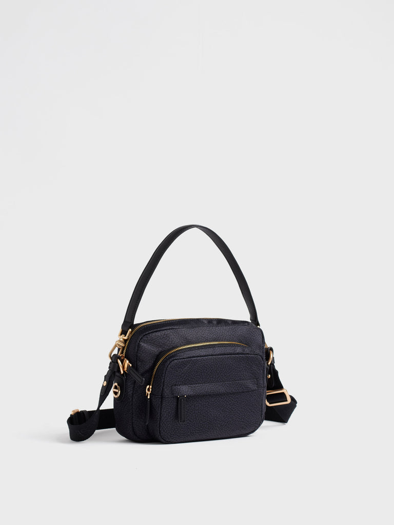 Borsa a tracolla in tessuto Op - B-CLUB CAMERA CASE SMALL - Borbonese
