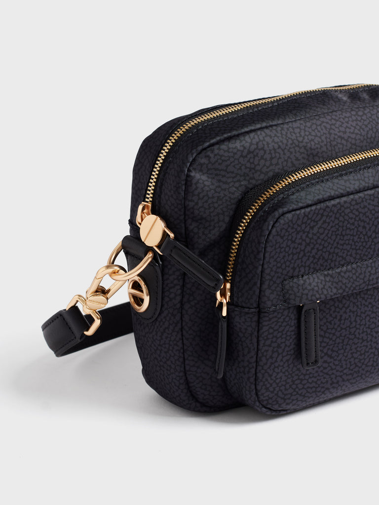 Borsa a tracolla in tessuto Op - B-CLUB CAMERA CASE SMALL - Borbonese