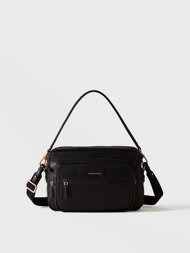 Borsa a tracolla in pelle - B-CLUB CAMERA CASE MEDIUM - Borbonese
