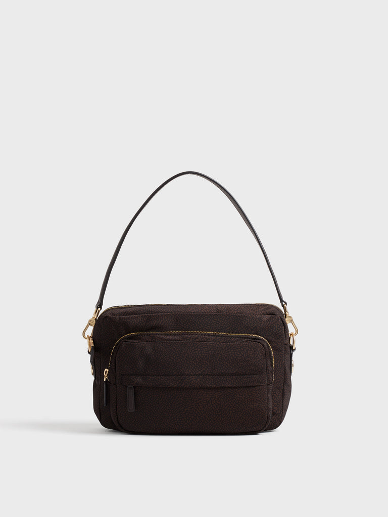 Borsa a tracolla in tessuto Op - B-CLUB CAMERA CASE MEDIUM - Borbonese