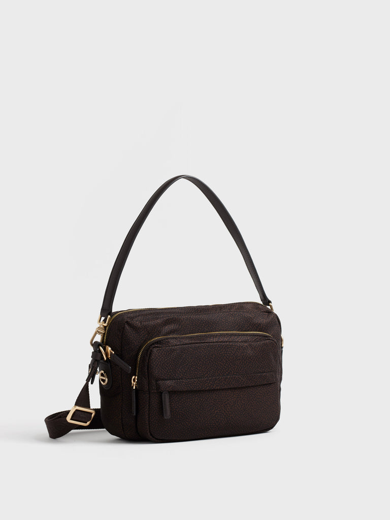 Borsa a tracolla in tessuto Op - B-CLUB CAMERA CASE MEDIUM - Borbonese