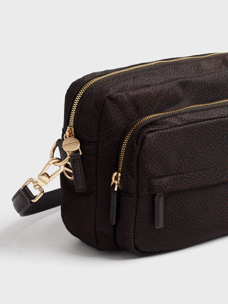 Borsa a tracolla in tessuto Op - B-CLUB CAMERA CASE MEDIUM - Borbonese