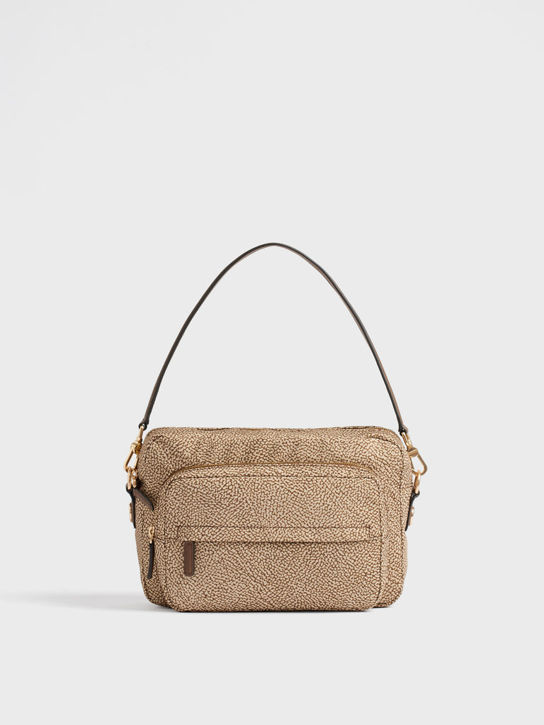 Shoulder bag in recycled fabric Op - B-CLUB CAMERA CASE MEDIUM - Borbonese