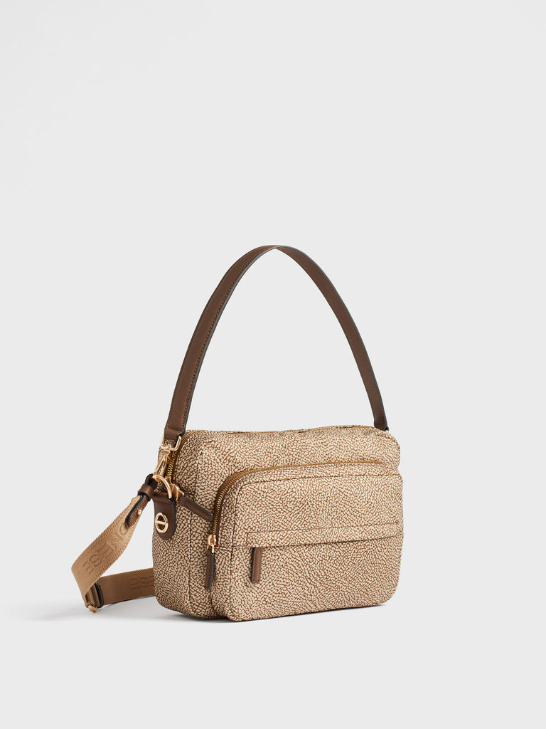 Shoulder bag in recycled fabric Op - B-CLUB CAMERA CASE MEDIUM - Borbonese