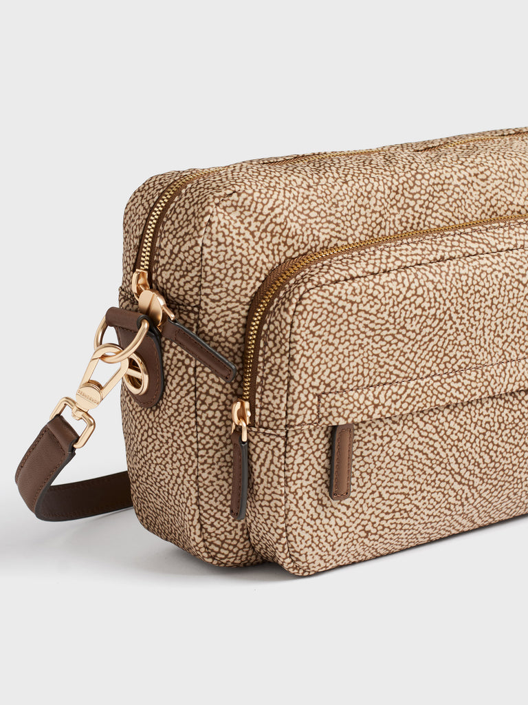 Shoulder bag in recycled fabric Op - B-CLUB CAMERA CASE MEDIUM - Borbonese