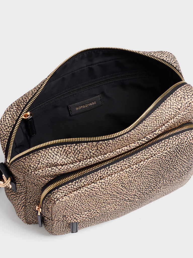 Shoulder bag in fabric Op - B-CLUB CAMERA CASE MEDIUM - Borbonese