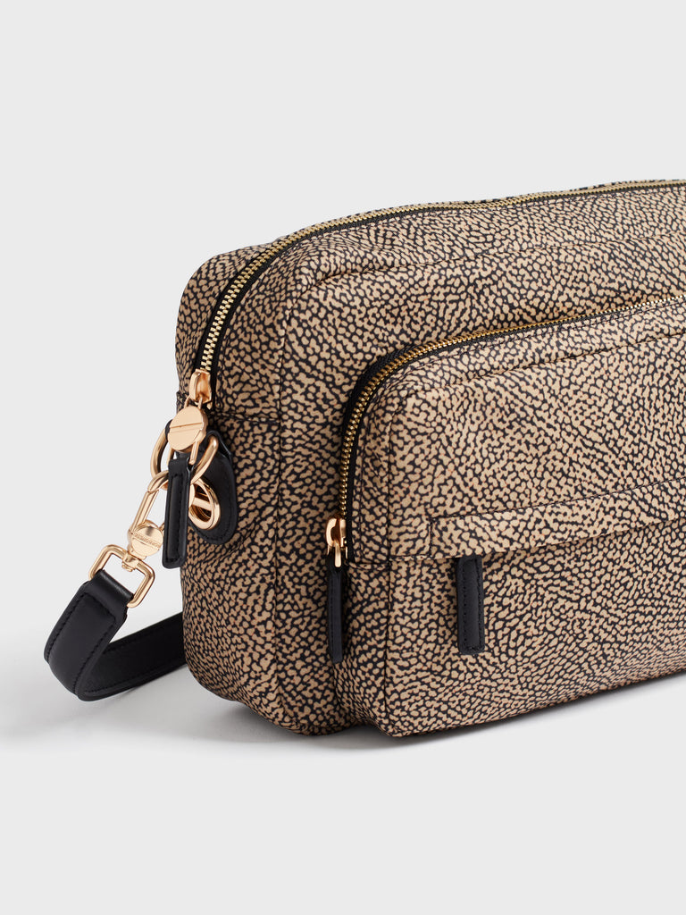 Shoulder bag in fabric Op - B-CLUB CAMERA CASE MEDIUM - Borbonese