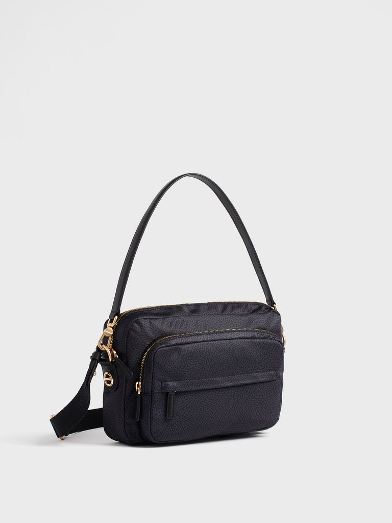 Borsa a tracolla in tessuto Op - B-CLUB CAMERA CASE MEDIUM - Borbonese