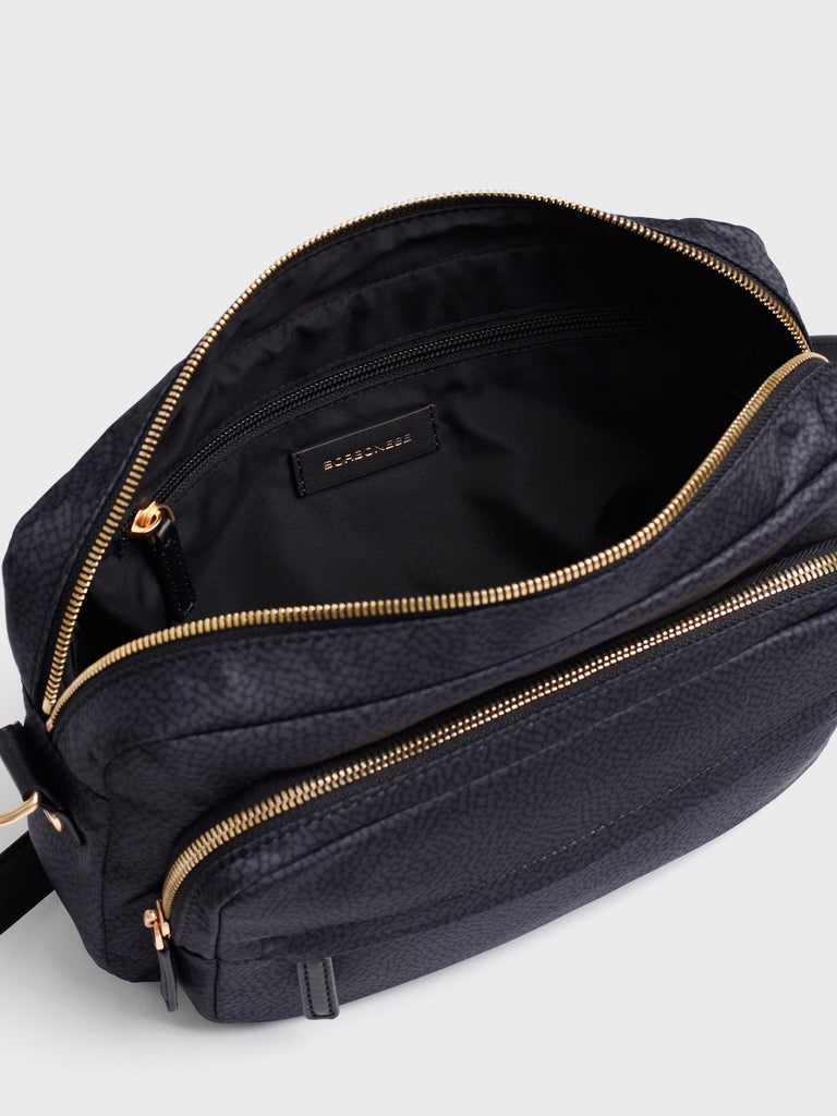 Borsa a tracolla in tessuto Op - B-CLUB CAMERA CASE MEDIUM - Borbonese