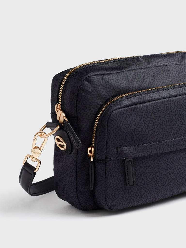 Borsa a tracolla in tessuto Op - B-CLUB CAMERA CASE MEDIUM - Borbonese