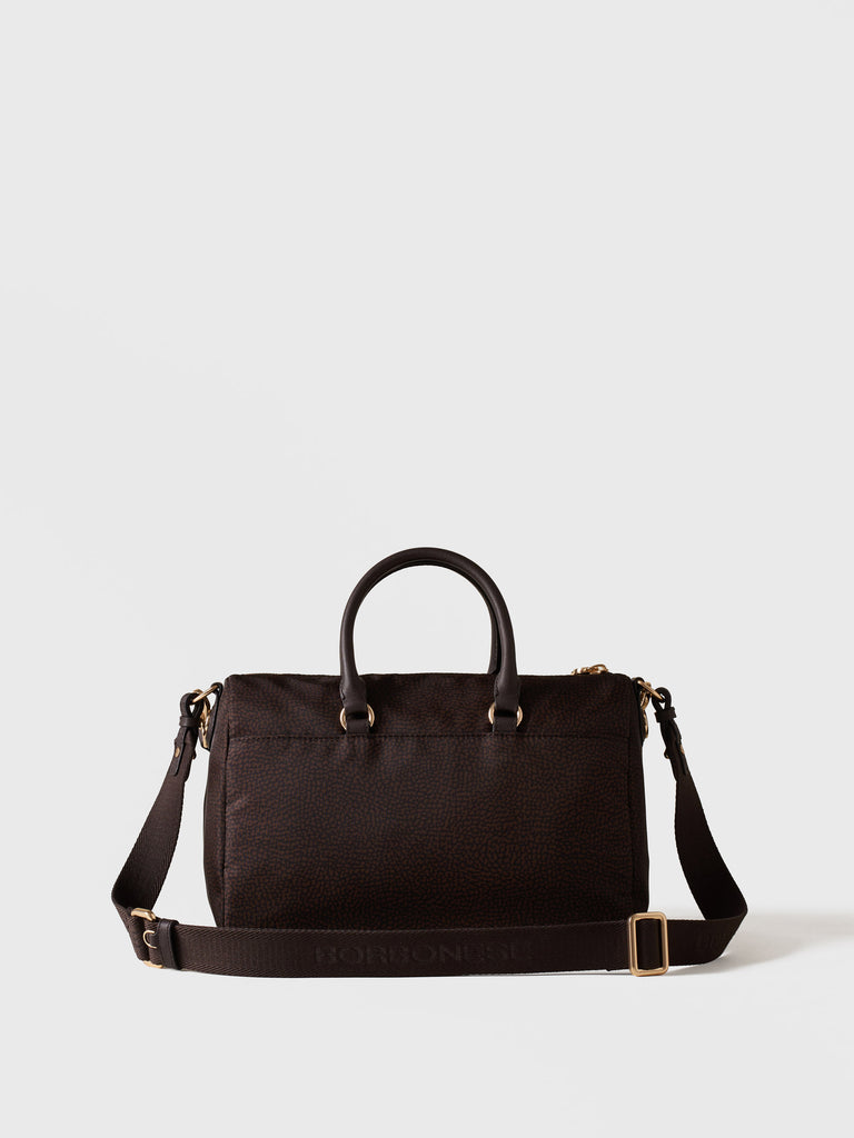 Borsa a tracolla in tessuto Op - B-CLUB BAULETTO MEDIUM - Borbonese