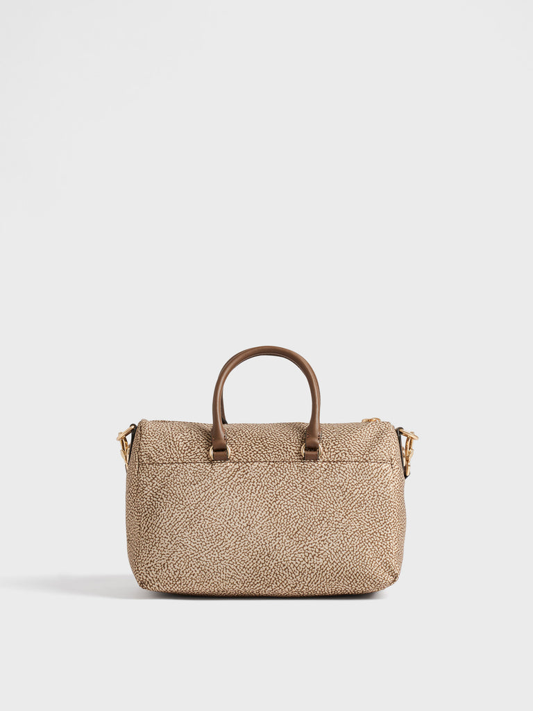 Shoulder bag in recycled fabric Op - B-CLUB TOP CASE MEDIUM - Borbonese