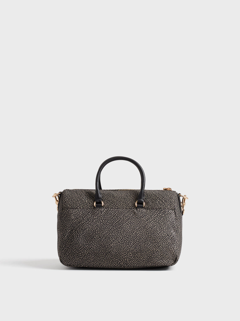 Borsa a tracolla in tessuto Op - B-CLUB BAULETTO MEDIUM - Borbonese