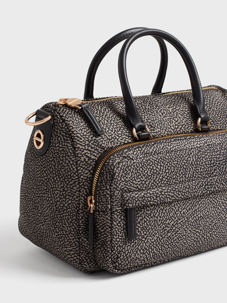 Borsa a tracolla in tessuto Op - B-CLUB BAULETTO MEDIUM - Borbonese