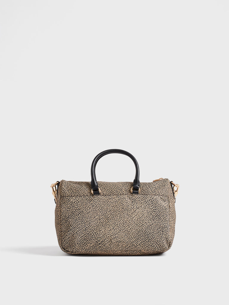 Borsa a tracolla in tessuto Op - B-CLUB BAULETTO MEDIUM - Borbonese