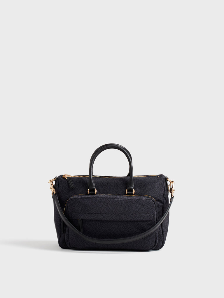Borsa a tracolla in tessuto Op - B-CLUB BAULETTO MEDIUM - Borbonese