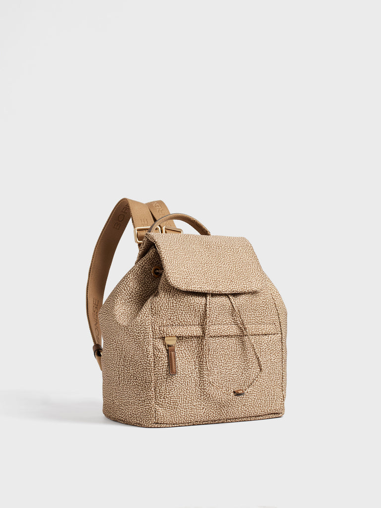 Recycled fabric backpack Op - B-CLUB BACKPACK - Borbonese