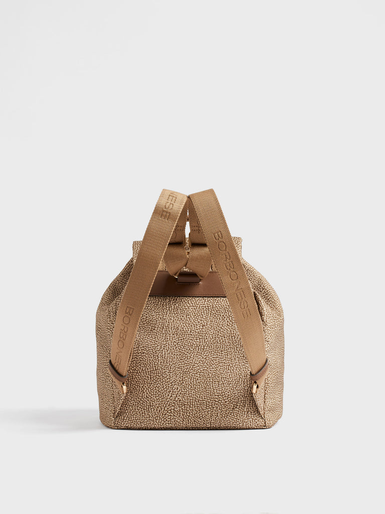 Recycled fabric backpack Op - B-CLUB BACKPACK - Borbonese