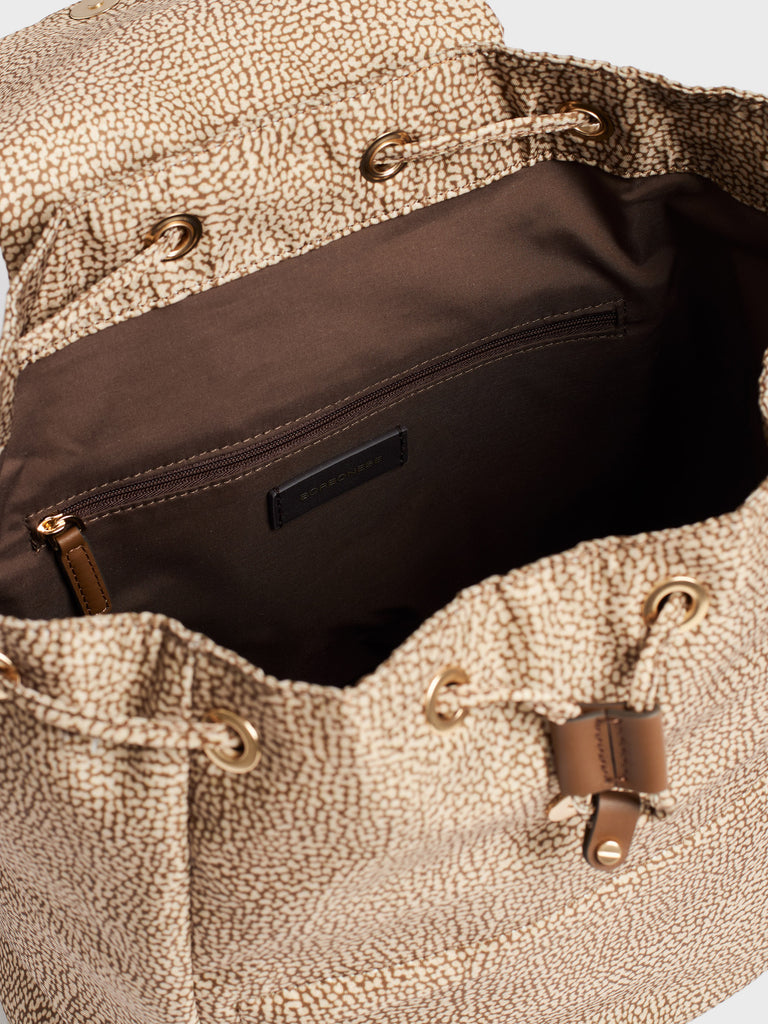 Recycled fabric backpack Op - B-CLUB BACKPACK - Borbonese